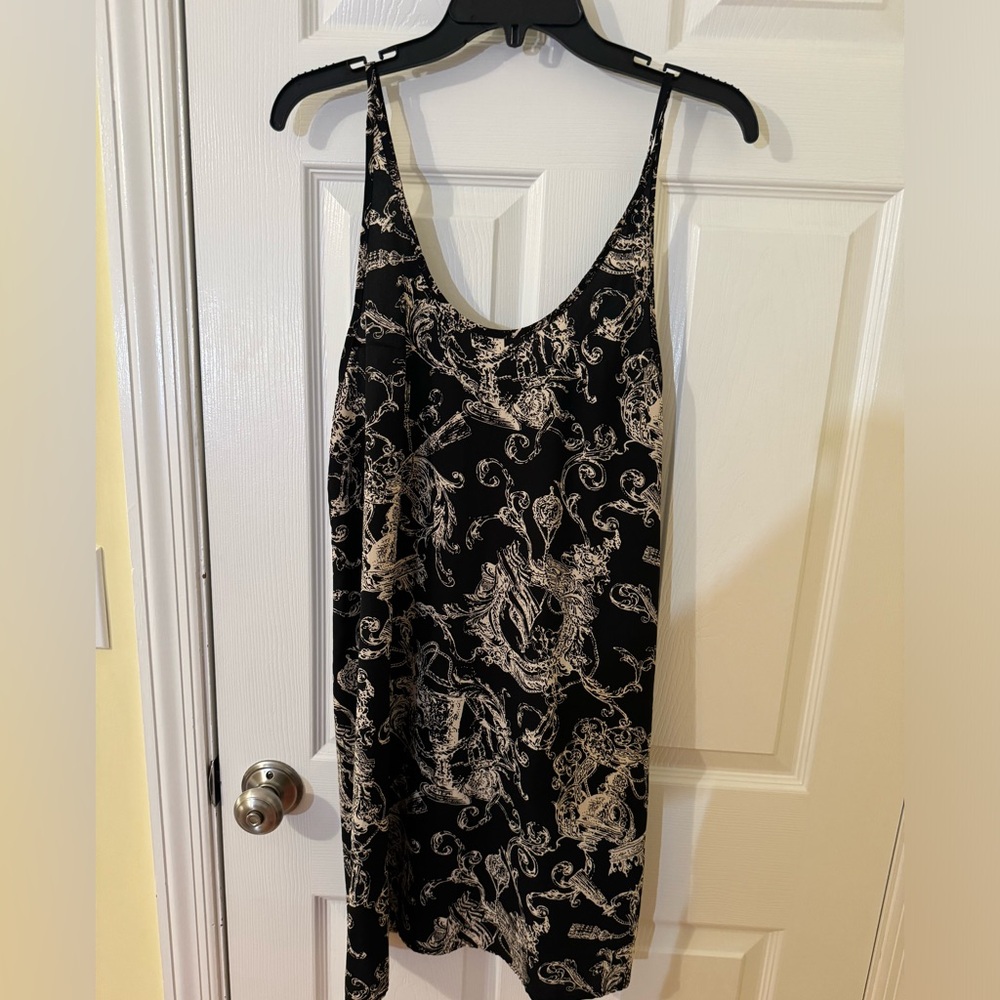 Staring at Stars Black Printed Sheath Dress